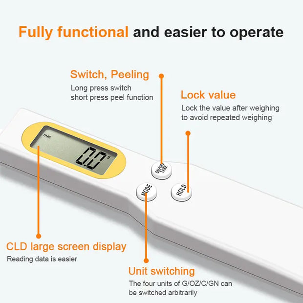 Digital Measuring Spoon Scale | Precision Kitchen Tool for Accurate Cooking & Baking Measurements