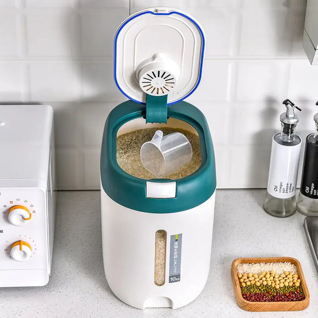 Automatic Kitchen Rice Bin | Smart Storage for Fresh, Convenient, and Mess-Free Rice Dispensing