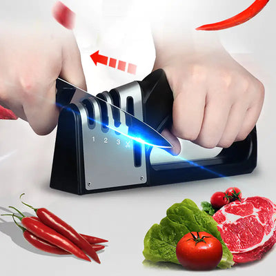 Manual Kitchen Sharpener | Easy-to-Use Knife Sharpener for Precision Edge Maintenance & Long-Lasting Blades